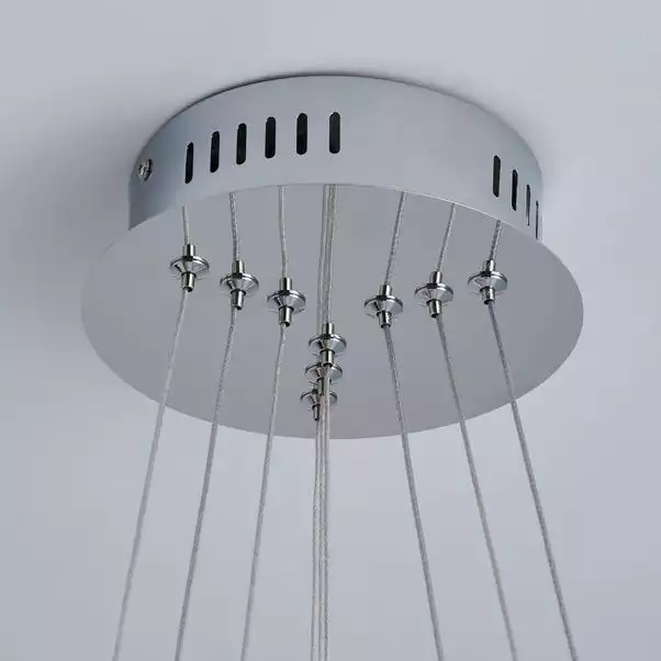 Dunelm Cali 3 Light Integrated LED Hoop Crystal Ceiling Fitting 6 Dunelm Cali 3 Light Integrated LED Hoop Crystal Ceiling Fitting - Image 4
