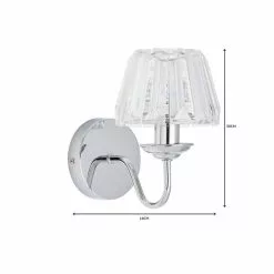 Dunelm Paloma Glass Wall Light -all lighting Sales Store 1000149124 alt06