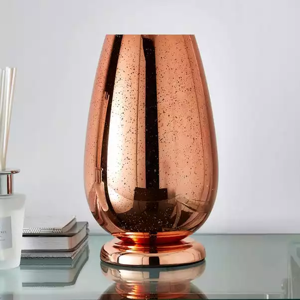 Dunelm Ivy Copper Glass Table Lamp 4 Dunelm Ivy Copper Glass Table Lamp - Image 2