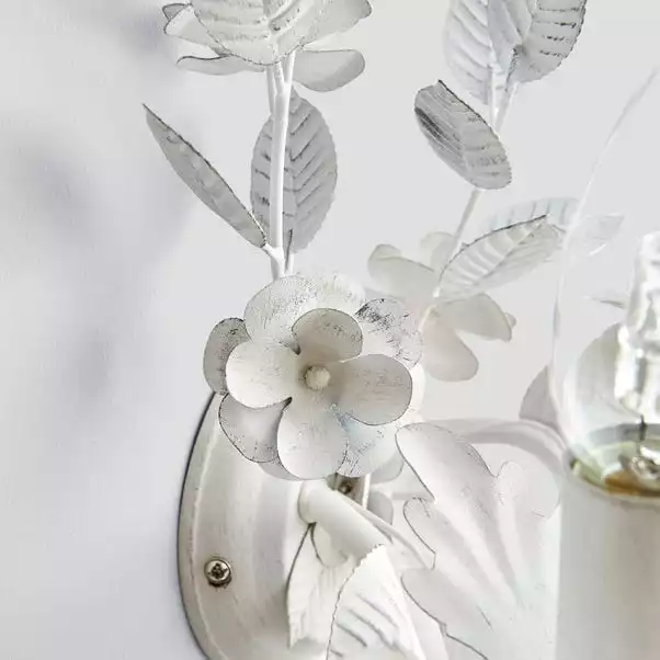 Dunelm Chateau 2 Light Candelabra White Wall Light 5 Dunelm Chateau 2 Light Candelabra White Wall Light - Image 3