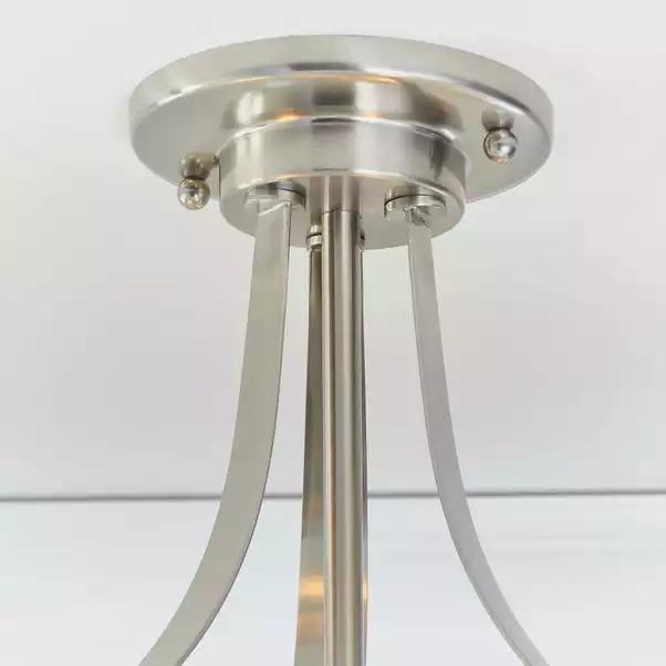 Vogue Lighting Vogue Welles 3 Light Semi Flush Ceiling Fitting 5 Vogue Lighting Vogue Welles 3 Light Semi Flush Ceiling Fitting - Image 3