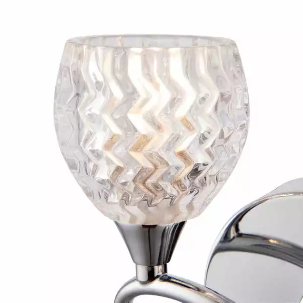 Vogue Lighting Vogue Boyer 2 Light Wall Light Chrome 6 Vogue Lighting Vogue Boyer 2 Light Wall Light Chrome - Image 4