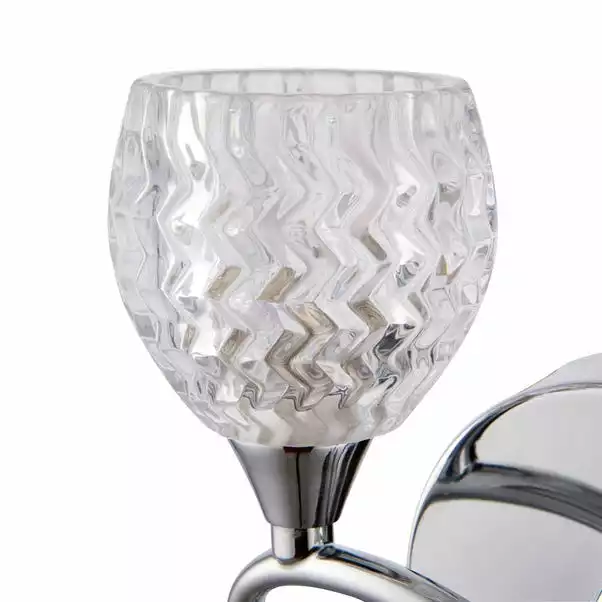 Vogue Lighting Vogue Boyer 2 Light Wall Light Chrome 7 Vogue Lighting Vogue Boyer 2 Light Wall Light Chrome - Image 5