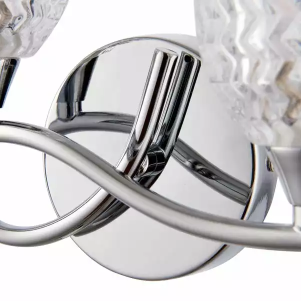 Vogue Lighting Vogue Boyer 2 Light Wall Light Chrome 8 Vogue Lighting Vogue Boyer 2 Light Wall Light Chrome - Image 6