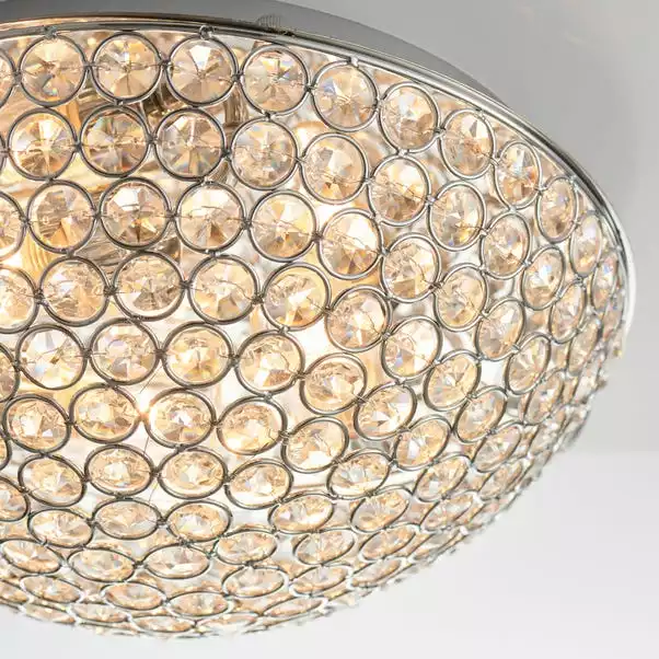 Vogue Lighting Vogue 3 Light Chryla Crystal Flush Ceiling Fititng 5 Vogue Lighting Vogue 3 Light Chryla Crystal Flush Ceiling Fititng - Image 3