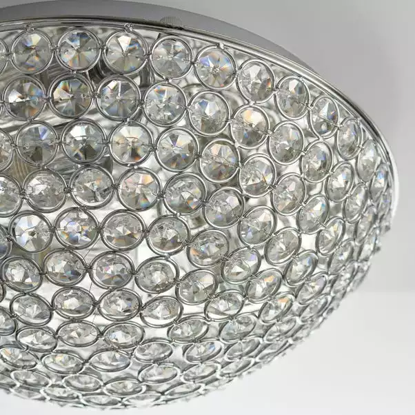 Vogue Lighting Vogue 3 Light Chryla Crystal Flush Ceiling Fititng 6 Vogue Lighting Vogue 3 Light Chryla Crystal Flush Ceiling Fititng - Image 4