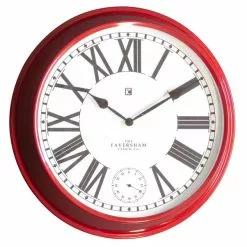 Cedar & Sage Kirby Clock Red 52cm 7 Cedar & Sage Kirby Clock Red 52cm -all lighting Sales Store 1000156486 alt02