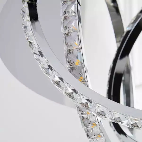 Dunelm Serena 3 Light Integrated LED Hoops Flush Ceiling Fitting 5 Dunelm Serena 3 Light Integrated LED Hoops Flush Ceiling Fitting - Image 3