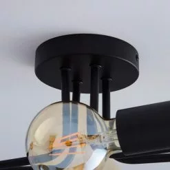 Dunelm Kacy 4 Light Black Flush Ceiling Fitting 10 Dunelm Kacy 4 Light Black Flush Ceiling Fitting -all lighting Sales Store 1000157752 alt02