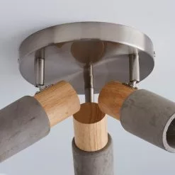 Dunelm Inka 3 Light Concrete Wood Spotlight 11 Dunelm Inka 3 Light Concrete Wood Spotlight -all lighting Sales Store 1000157753 alt03