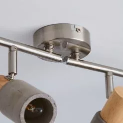 Dunelm Inka 4 Light Concrete Wood Spotlight Bar 11 Dunelm Inka 4 Light Concrete Wood Spotlight Bar -all lighting Sales Store 1000157754 alt03