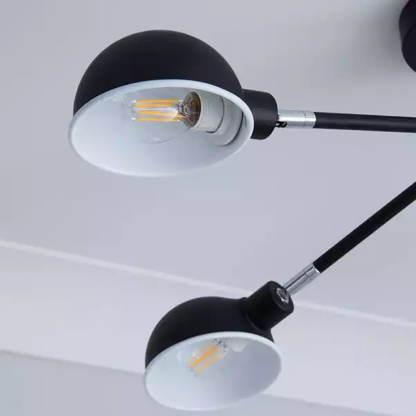 Elements Borr 5 Light Black Ceiling Fitting 5 Elements Borr 5 Light Black Ceiling Fitting - Image 3