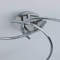 Dunelm Grace 3 Light Chrome Semi-Flush Ceiling Fitting 11 Dunelm Grace 3 Light Chrome Semi-Flush Ceiling Fitting -all lighting Sales Store 1000157758 alt03