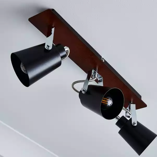 Dunelm Johan 3 Light Black Spotlight Bar 6 Dunelm Johan 3 Light Black Spotlight Bar - Image 4