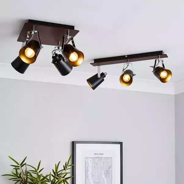 Dunelm Johan 3 Light Black Spotlight Bar 8 Dunelm Johan 3 Light Black Spotlight Bar - Image 6