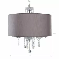 Dunelm Livia 3 Light Jewel Shaded Grey Chandelier 12 Dunelm Livia 3 Light Jewel Shaded Grey Chandelier -all lighting Sales Store 1000158433 alt04