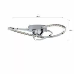 Dunelm Oria 3 Light Integrated LED Jewel Chrome Ceiling Fitting 11 Dunelm Oria 3 Light Integrated LED Jewel Chrome Ceiling Fitting -all lighting Sales Store 1000158434 alt04