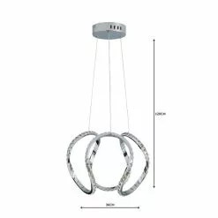 Dunelm Marsia 1 Light Integrated LED Swirl Jewel Chrome Ceiling Fitting 11 Dunelm Marsia 1 Light Integrated LED Swirl Jewel Chrome Ceiling Fitting -all lighting Sales Store 1000158436 alt04