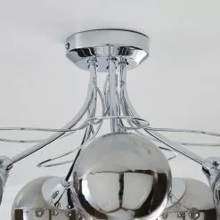 Dunelm Mateo 5 Light Glass Chrome Semi-Flush Ceiling Fitting 11 Dunelm Mateo 5 Light Glass Chrome Semi-Flush Ceiling Fitting -all lighting Sales Store 1000158444 alt03