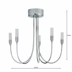 Dunelm Affric 5 Light LED Tipped Chrome Chandelier 11 Dunelm Affric 5 Light LED Tipped Chrome Chandelier -all lighting Sales Store 1000158451 alt04