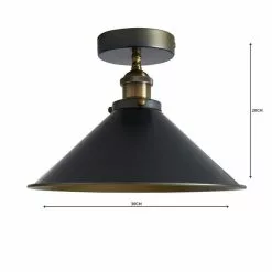 Dunelm Logan 1 Light Pendant Grey Industrial Semi-Flush Ceiling Fitting 12 Dunelm Logan 1 Light Pendant Grey Industrial Semi-Flush Ceiling Fitting -all lighting Sales Store 1000158468 alt04