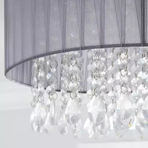 Dunelm Riah 4 Light Jewels Shade Grey Flush Ceiling Fitting 6 Dunelm Riah 4 Light Jewels Shade Grey Flush Ceiling Fitting - Image 4