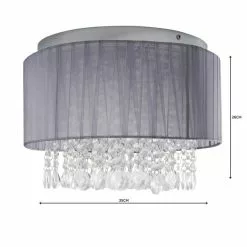 Dunelm Riah 4 Light Jewels Shade Grey Flush Ceiling Fitting 12 Dunelm Riah 4 Light Jewels Shade Grey Flush Ceiling Fitting -all lighting Sales Store 1000158477 alt04