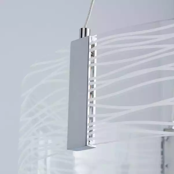 Dunelm Clee Etched Integrated LED Hoop Ceiling Fitting 5 Dunelm Clee Etched Integrated LED Hoop Ceiling Fitting - Image 3