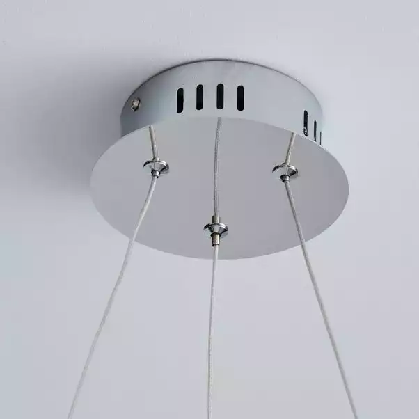 Dunelm Clee Etched Integrated LED Hoop Ceiling Fitting 6 Dunelm Clee Etched Integrated LED Hoop Ceiling Fitting - Image 4