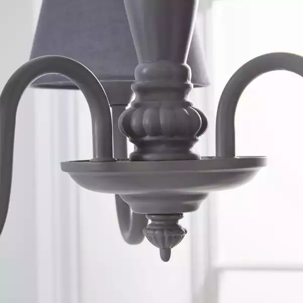 Dunelm Tofty 3 Light Grey Ceiling Fitting 5 Dunelm Tofty 3 Light Grey Ceiling Fitting - Image 3