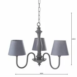 Dunelm Tofty 3 Light Grey Ceiling Fitting 12 Dunelm Tofty 3 Light Grey Ceiling Fitting -all lighting Sales Store 1000158482 alt04