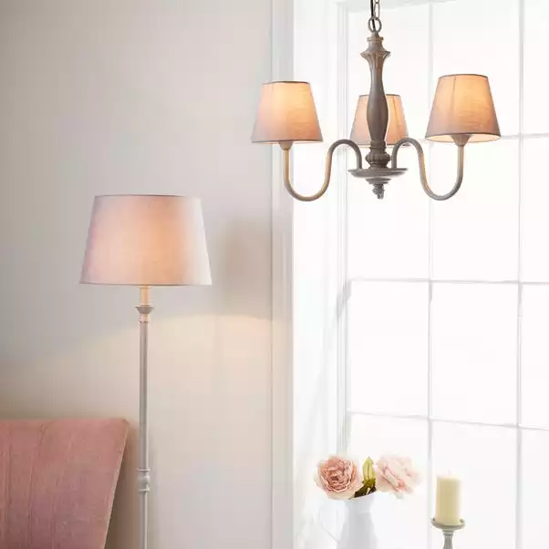 Dunelm Tofty 3 Light Grey Ceiling Fitting 8 Dunelm Tofty 3 Light Grey Ceiling Fitting - Image 6