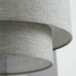 Dunelm Sara Two Tier Lamp Shade Grey -all lighting Sales Store 1000158577 alt02