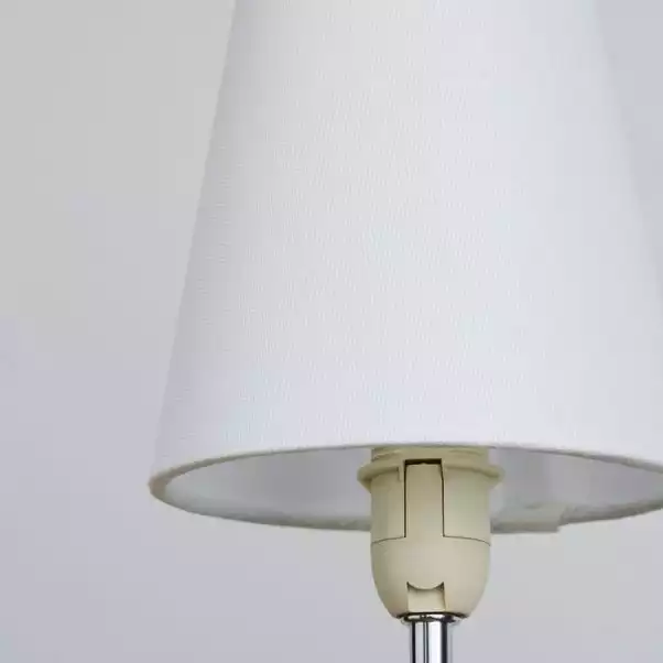 Dunelm Sara Candle Lamp Shade White 5 Dunelm Sara Candle Lamp Shade White - Image 3