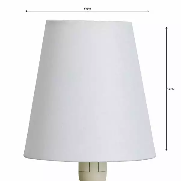 Dunelm Sara Candle Lamp Shade White 6 Dunelm Sara Candle Lamp Shade White - Image 4