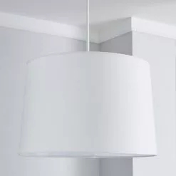 Dunelm Sara Tapered Lamp Shade 40cm White 8 Dunelm Sara Tapered Lamp Shade 40cm White -all lighting Sales Store 1000158585 alt01