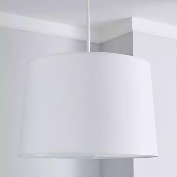 Dunelm Sara Tapered Lamp Shade 40cm White 4 Dunelm Sara Tapered Lamp Shade 40cm White - Image 2