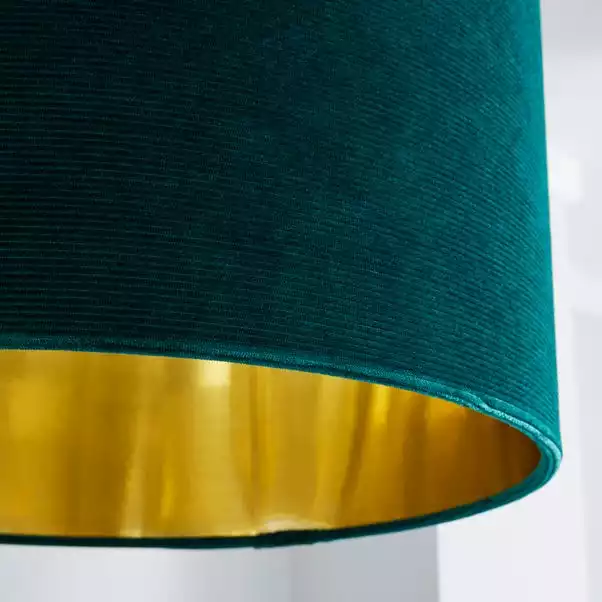 Dunelm Santos Drum Lamp Shade 36cm Green 5 Dunelm Santos Drum Lamp Shade 36cm Green - Image 3