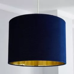 Dunelm Santos Drum Lamp Shade 36cm Navy 7 Dunelm Santos Drum Lamp Shade 36cm Navy -all lighting Sales Store 1000158595 alt01