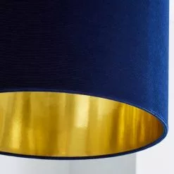 Dunelm Santos Drum Lamp Shade 36cm Navy 8 Dunelm Santos Drum Lamp Shade 36cm Navy -all lighting Sales Store 1000158595 alt02