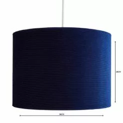 Dunelm Santos Drum Lamp Shade 36cm Navy 9 Dunelm Santos Drum Lamp Shade 36cm Navy -all lighting Sales Store 1000158595 alt04