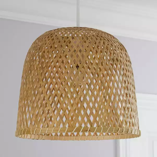 Dunelm Leena Bamboo Easy Fit Pendant 4 Dunelm Leena Bamboo Easy Fit Pendant - Image 2