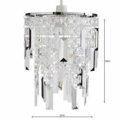 Dunelm Caressa Jewel Easy Fit Pendant 9 Dunelm Caressa Jewel Easy Fit Pendant -all lighting Sales Store 1000158673 alt04