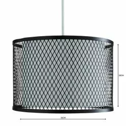 Dunelm Palle Mesh Black Easy Fit Pendant -all lighting Sales Store 1000158674 alt04