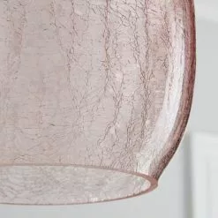 Dunelm Akola Pink Glass Easy Fit Pendant -all lighting Sales Store 1000158675 alt02