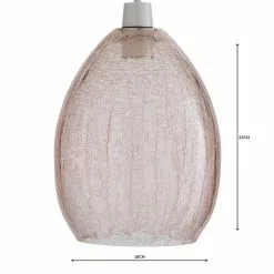 Dunelm Akola Pink Glass Easy Fit Pendant -all lighting Sales Store 1000158675 alt04