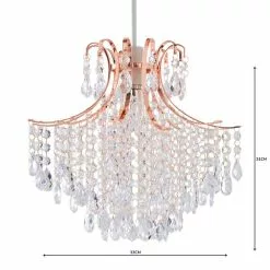 Dunelm Sheridan Jewel Copper Easy Fit Pendant -all lighting Sales Store 1000158678 alt04