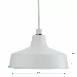 Dunelm Stern White Easy Fit Pendant -all lighting Sales Store 1000158682 alt04