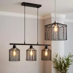 Dunelm Siena Black Easy Fit Pendant -all lighting Sales Store 1000158692 alt08