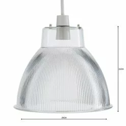 Dunelm Alanya Clear Acrylic Easy Fit Pendant -all lighting Sales Store 1000158696 alt04